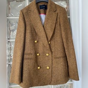 Tweed herringbone blazer